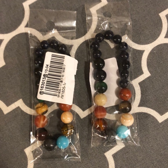 Planets Natural Stone Bracelet - Picture 7 of 7